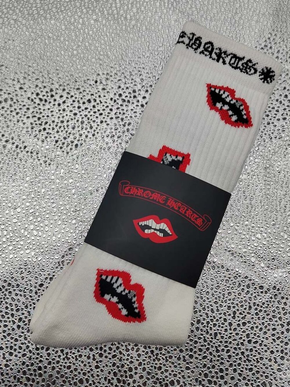 Chrome Hearts Matty Chomper White Long Socks